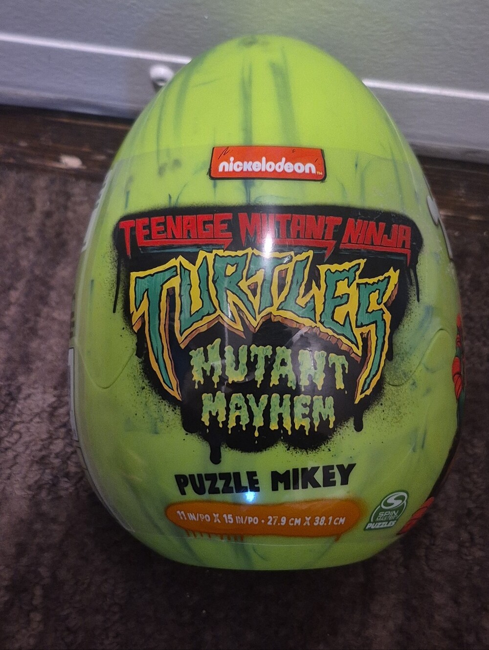 TMNT Teenage Mutant Ninja Turtles Mutant Mayhem 100 PC Puzzle Egg MIKEY